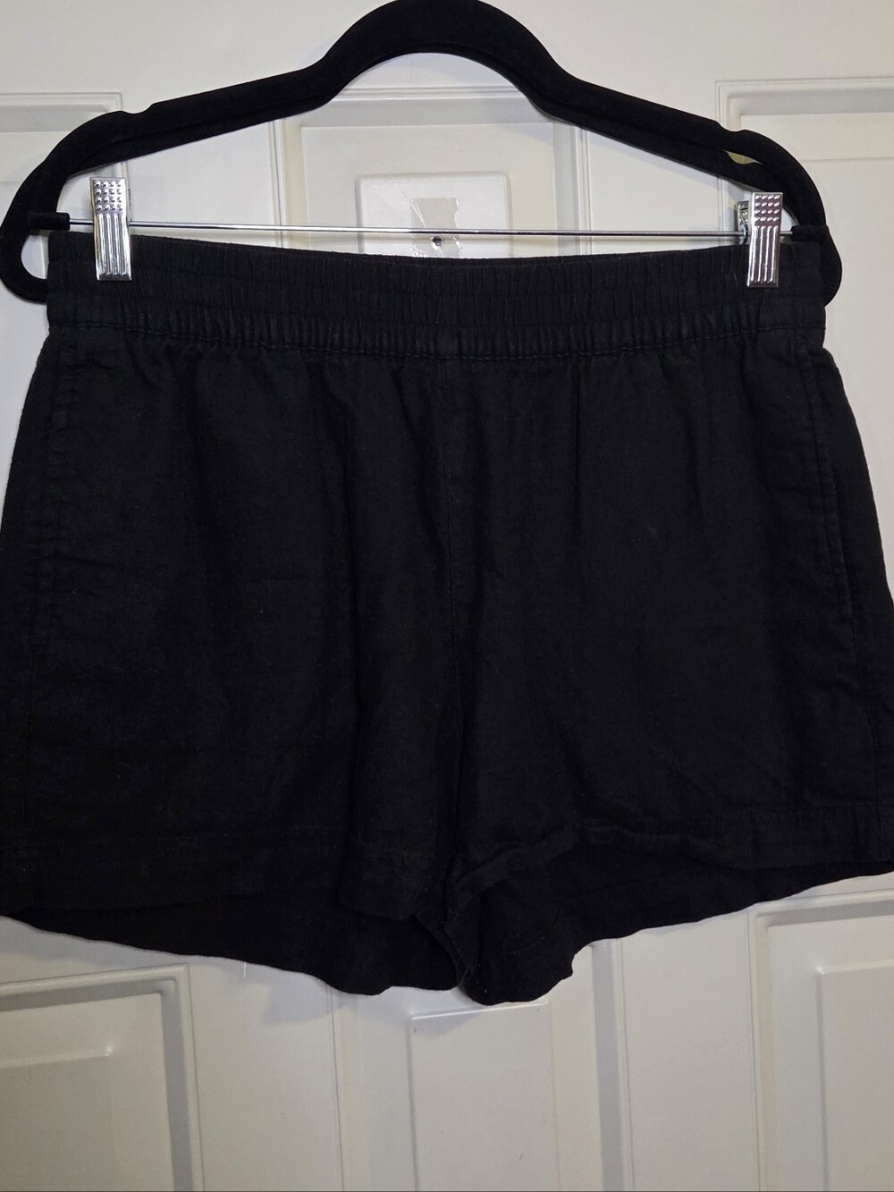 Old Navy Black Linen-blend Shorts